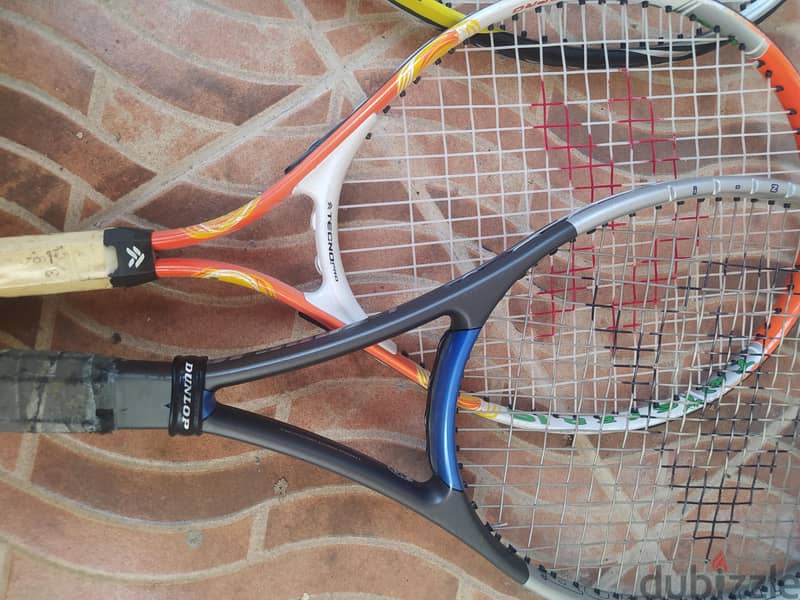 Sale Dunlop,head branded used tennis racket,total 6 piece all price 80 4