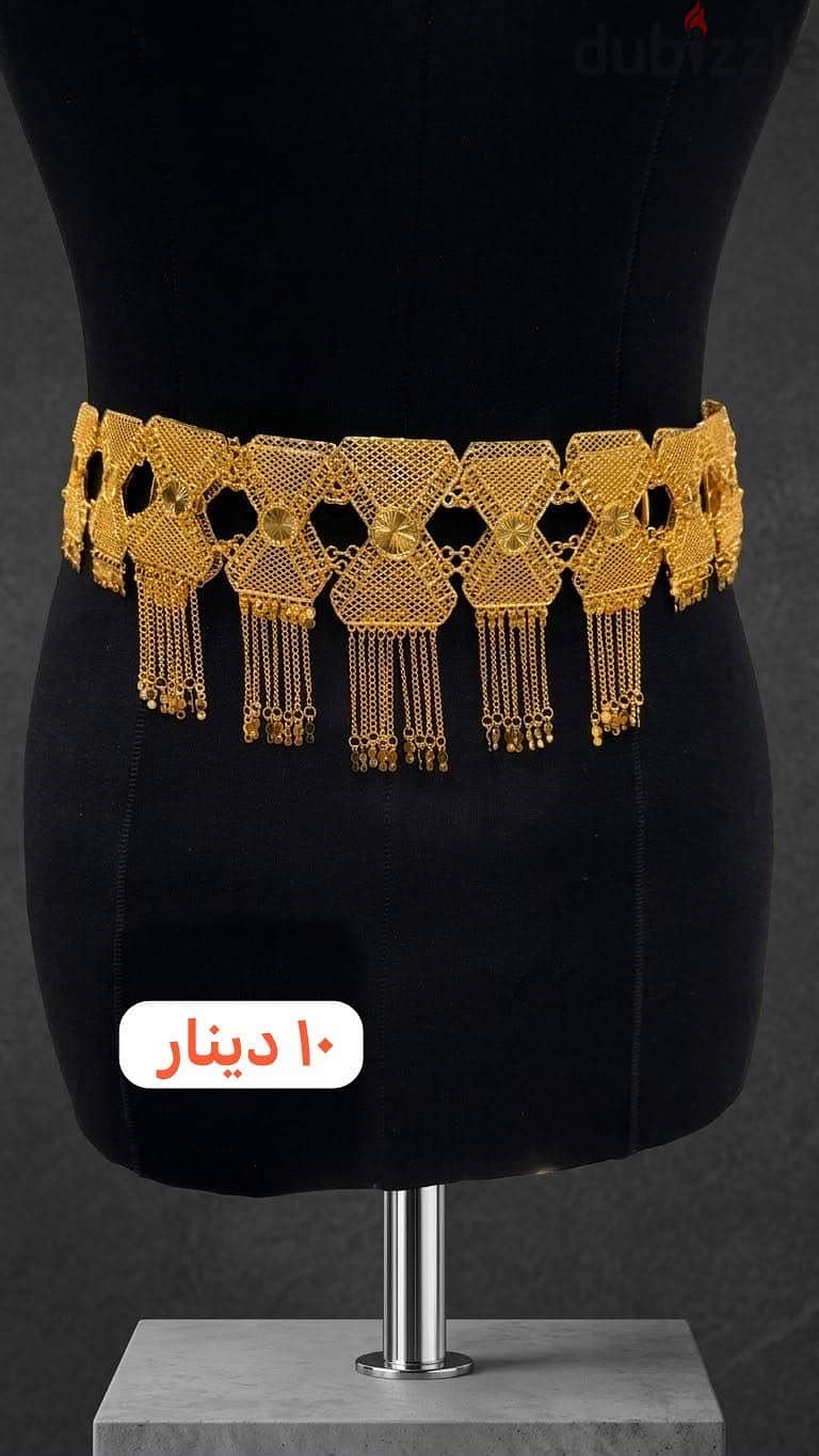 أقمشة دروع وشلح وحزام بديل الذهب 18