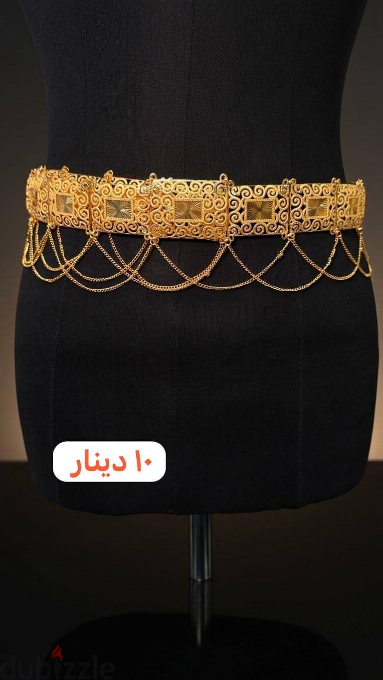 أقمشة دروع وشلح وحزام بديل الذهب 19