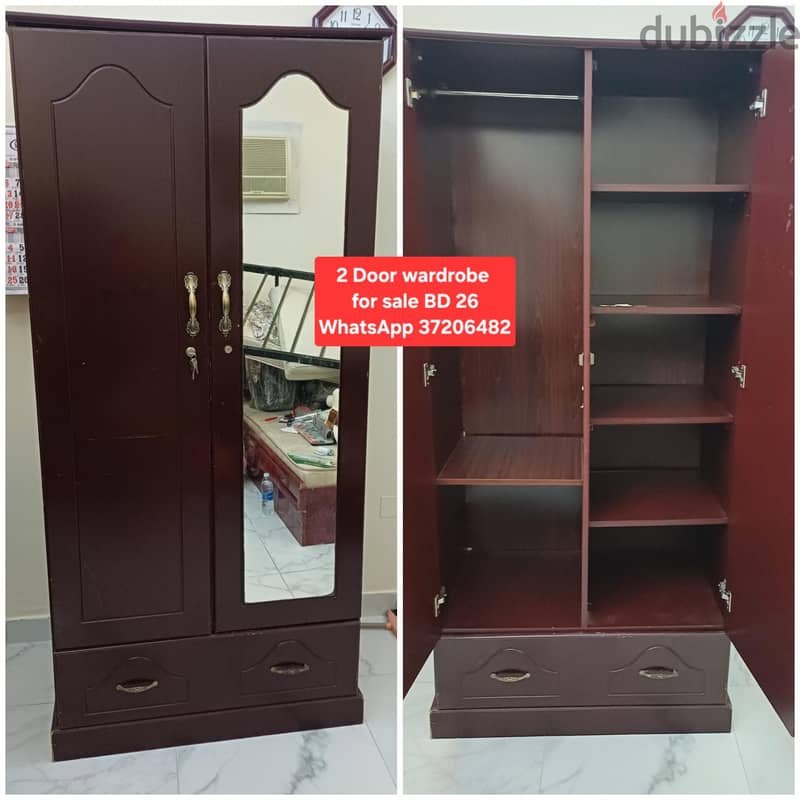 Bed with mattress and other items for sale with Delivery 5