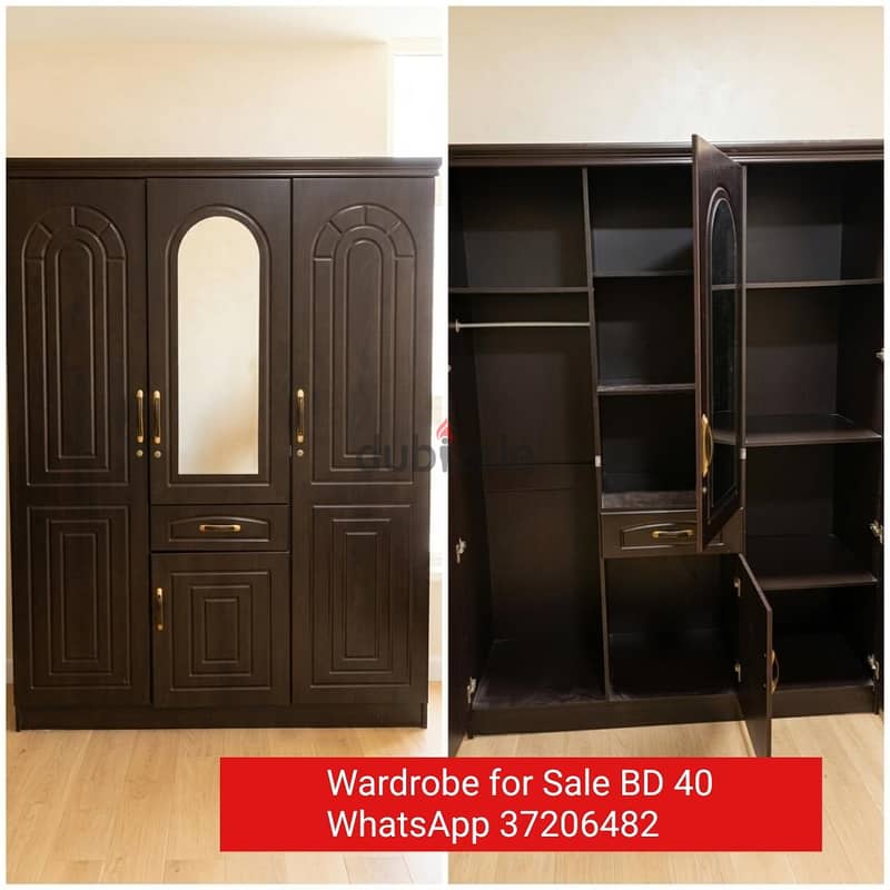 Bed with mattress and other items for sale with Delivery 8