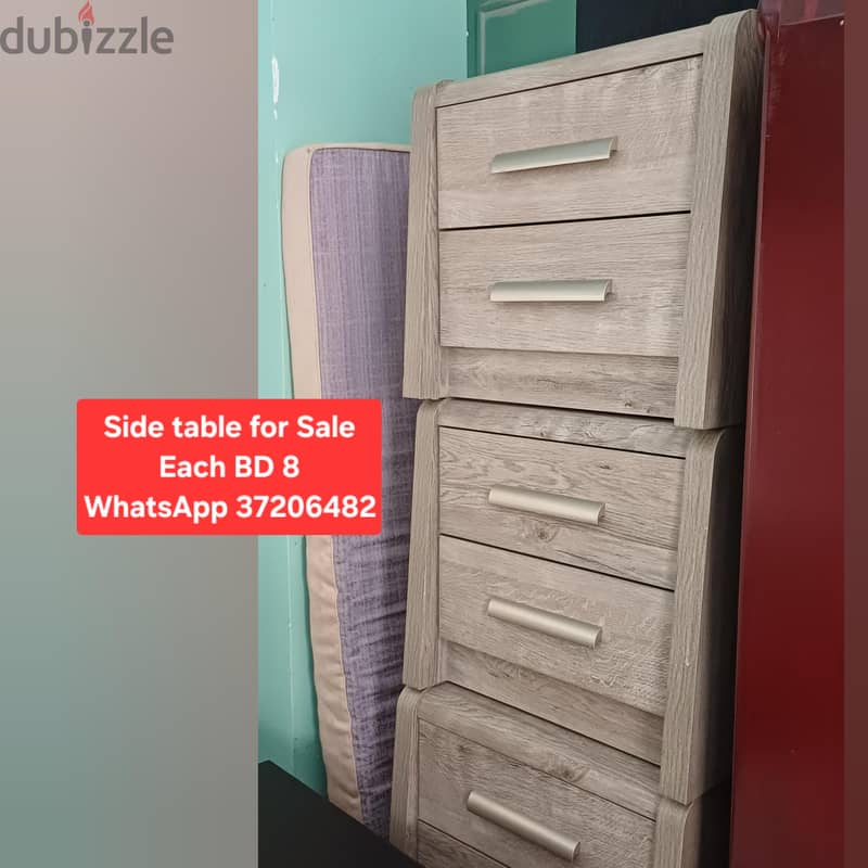 Bed with mattress and other items for sale with Delivery 9