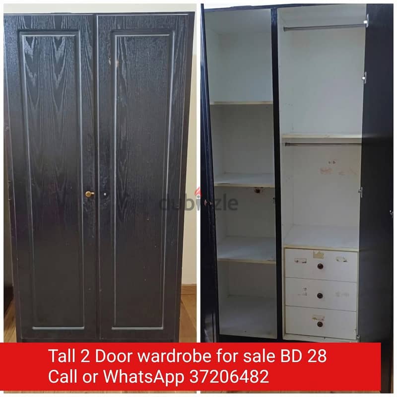 Bed with mattress and other items for sale with Delivery 16