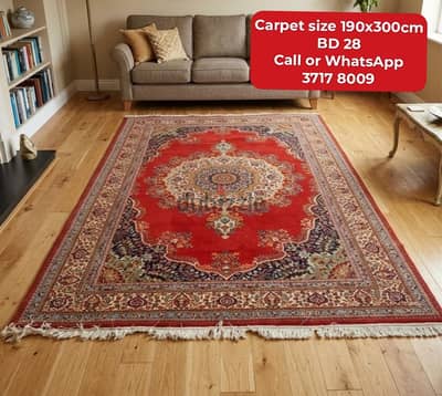 Carpets and other furniture in good condition for sale with delivery