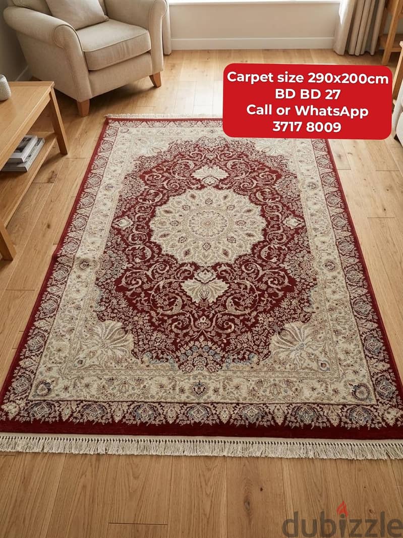 Carpets and other furniture in good condition for sale with delivery 1