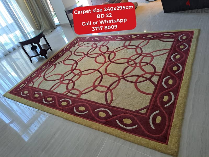 Carpets and other furniture in good condition for sale with delivery 16