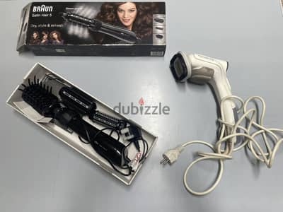 For sale Braun Satin Hair 5 and Rowenta Ultra Steam