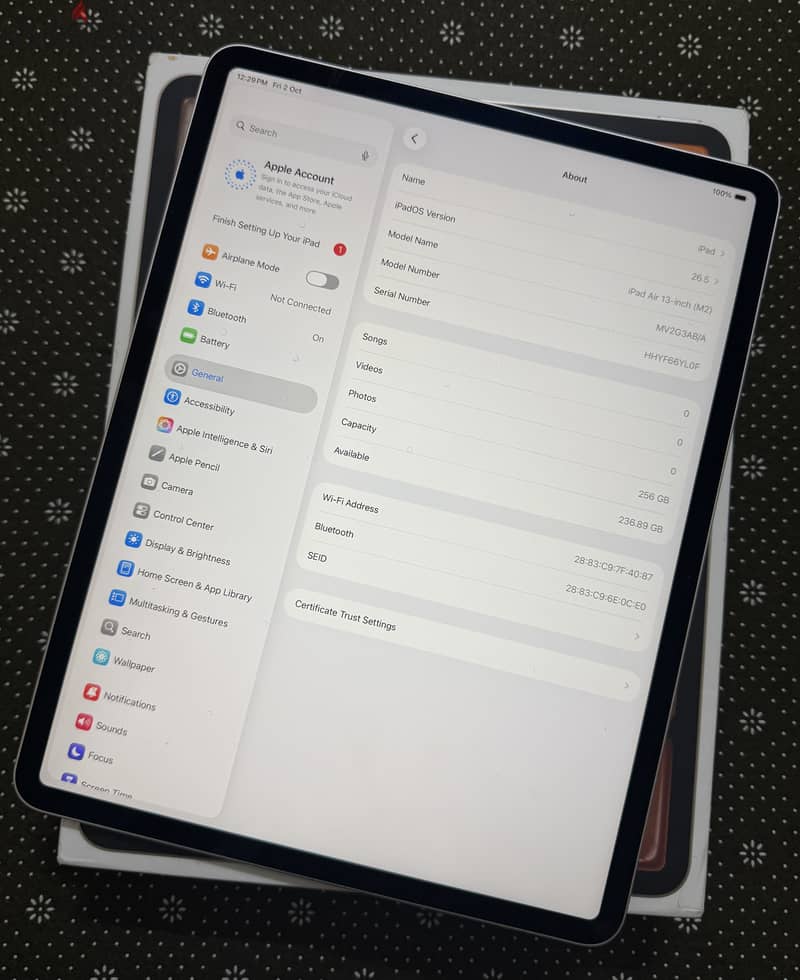 IPad Air M2 256gb 13 inch WiFi 2