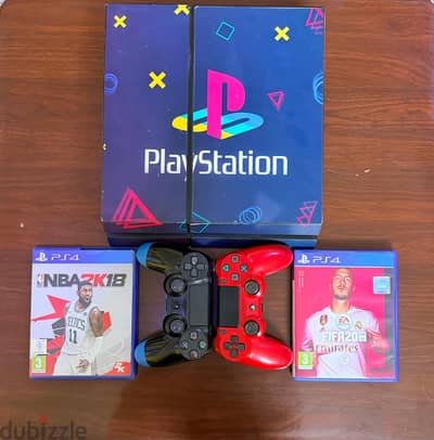 PS4 1TB + 2 CONTROLLERS & 2 GAMES