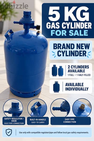 5 KG GAS CYLINDER FOR SALE