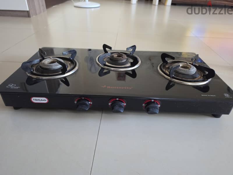 Butterfly TRIO Auto – 3 Burner Gas Stove 4