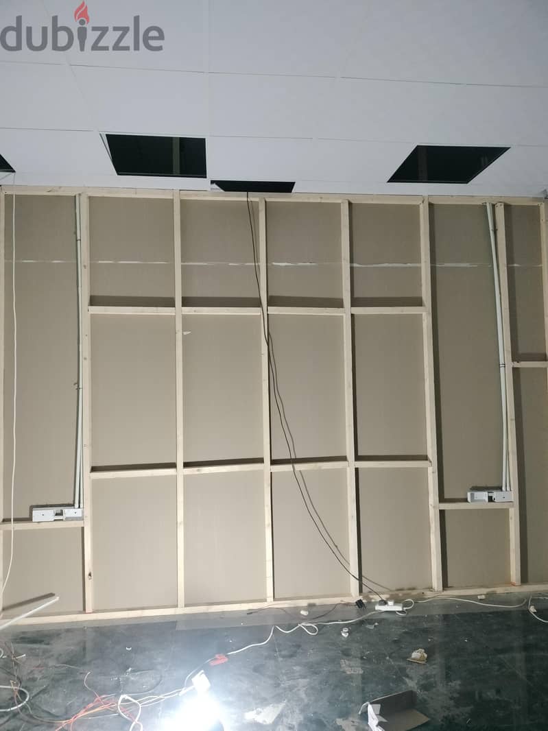 Jypsem wall partition work 1