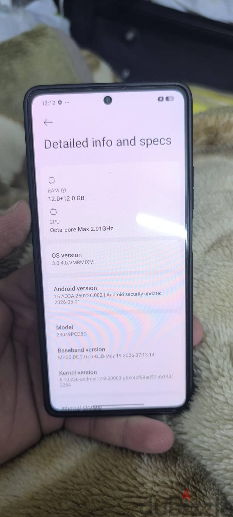 Poco F5 ram 12+12/256 gb super fast and gaming phone great best 3