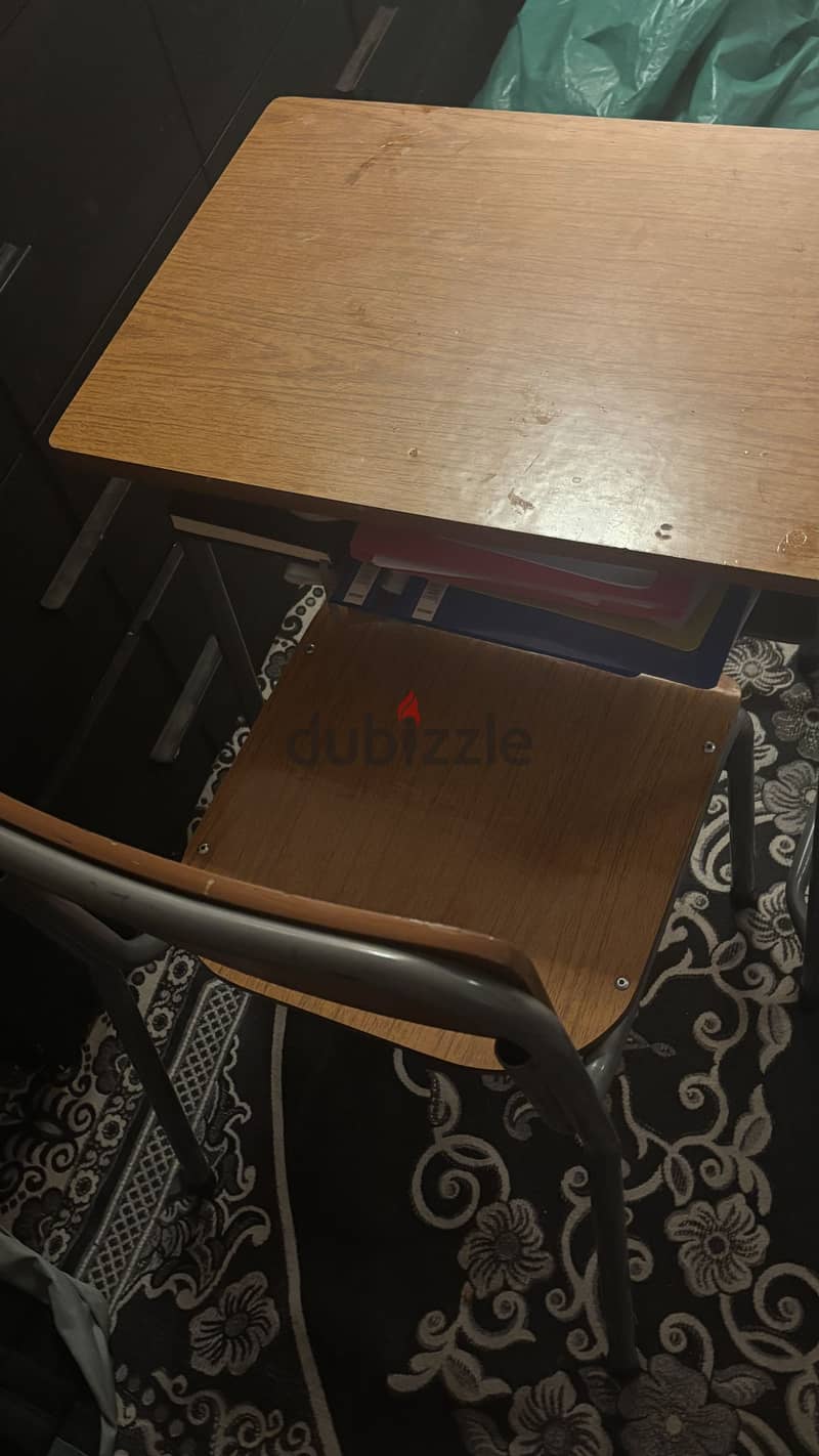 School table and chair 1