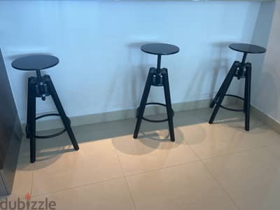 3 Modern chairs from ikea for sale