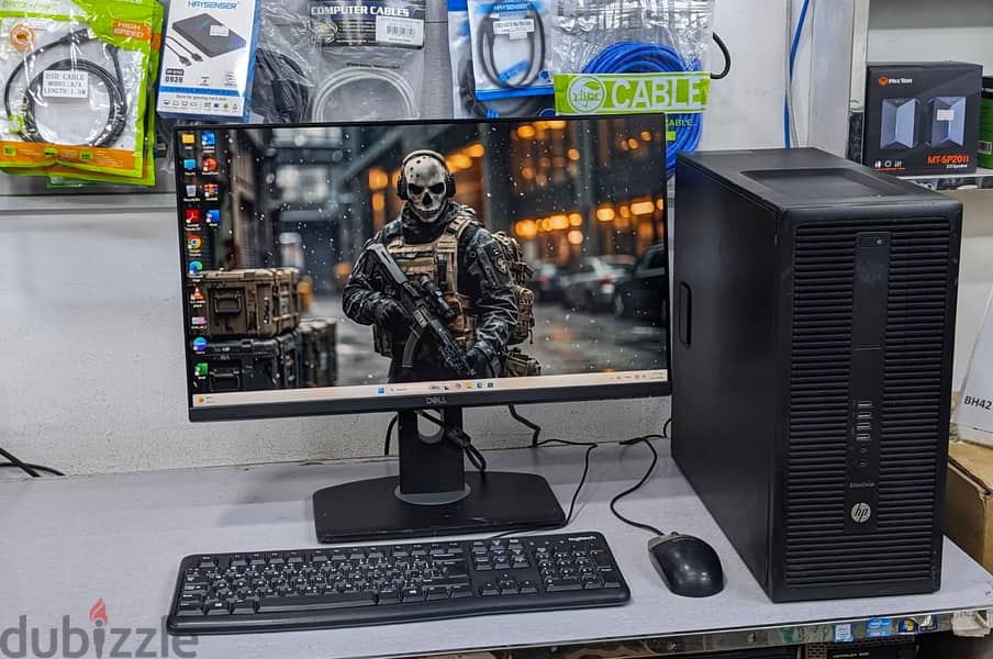 HP Core i5 6th Gen 3.2GHz PC 16GB RAM 256GB SSD With 24" FHD Borderles 2