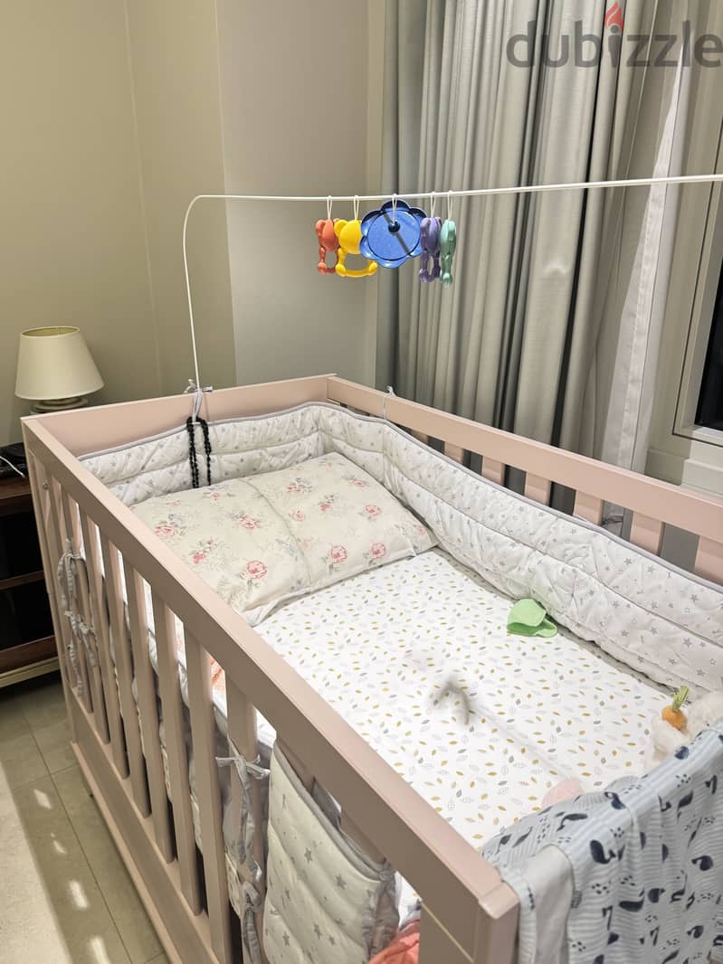 3 in 1 convertible baby cot 3