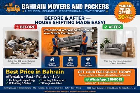 Apartment Movers Bahrain for Furniture & Household Items