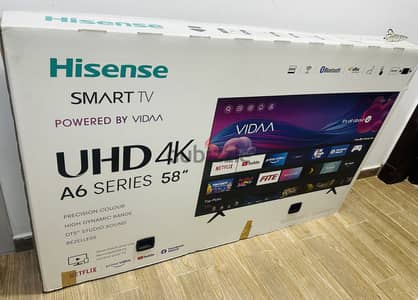 Hisense smart tv 4k UHD slim frameless (call-36822863)