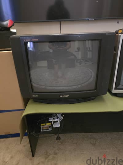 Vintage Sharp CRT TV (21" AV Stereo & Surround) – For Parts or Repair