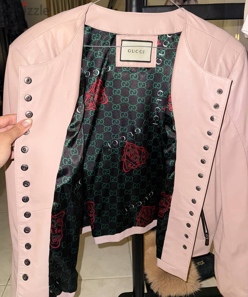 100% real leather jacket 1