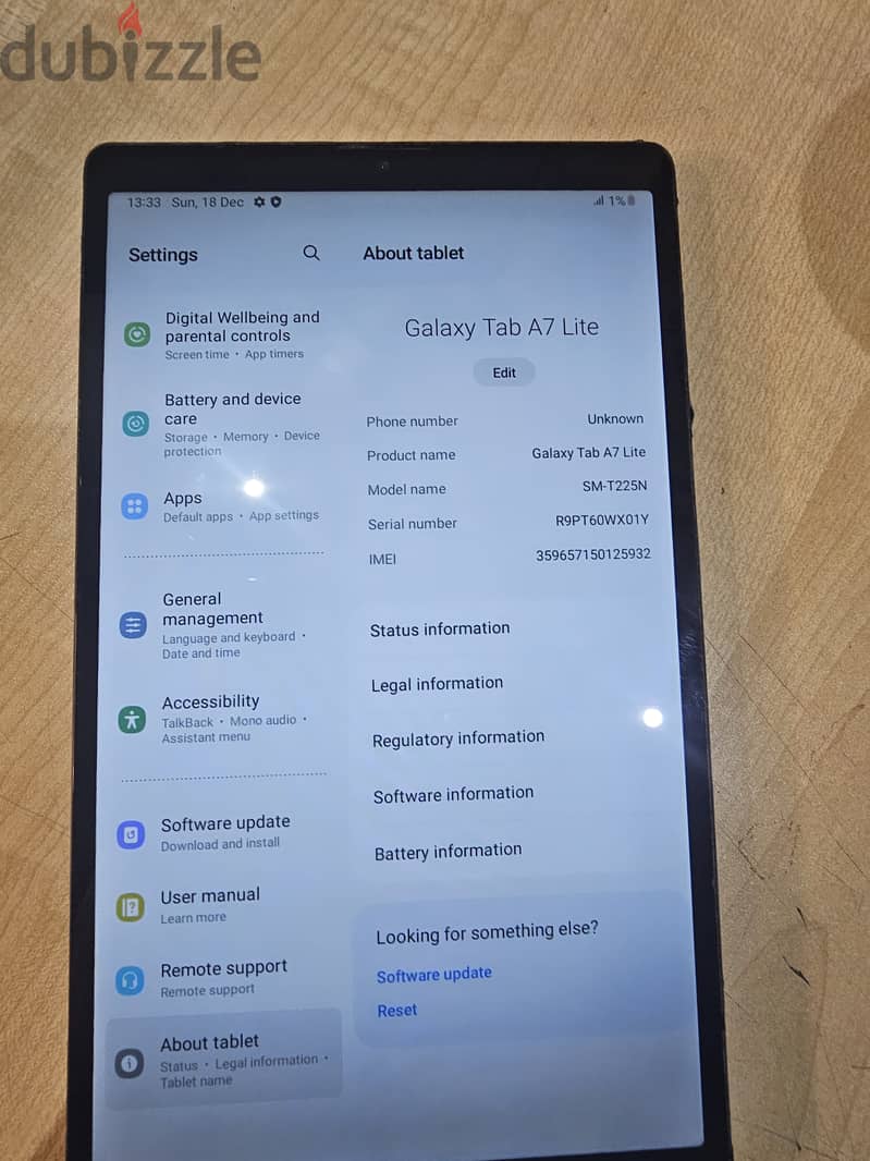 Samsung A7 lite 3Gb 32GB 8 inch 2