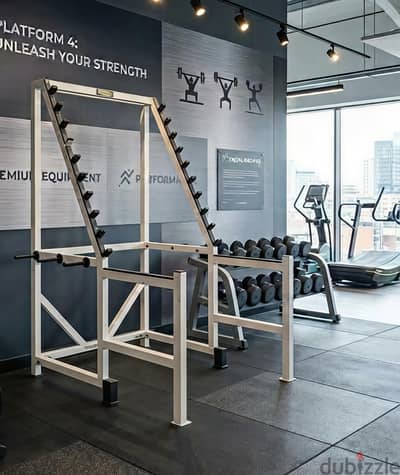 technogym gym rack squat
