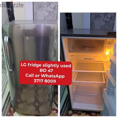 LG fridge and other household items for sale with delivery