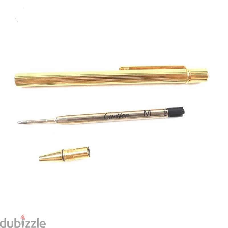 Must de Cartier Ballpointt Pen – Gold Stripe 1
