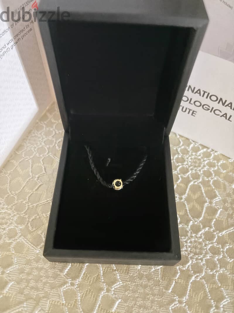 Lab grown Diamond vvs2 1.10 carat round base 18 k frame w certificate 2