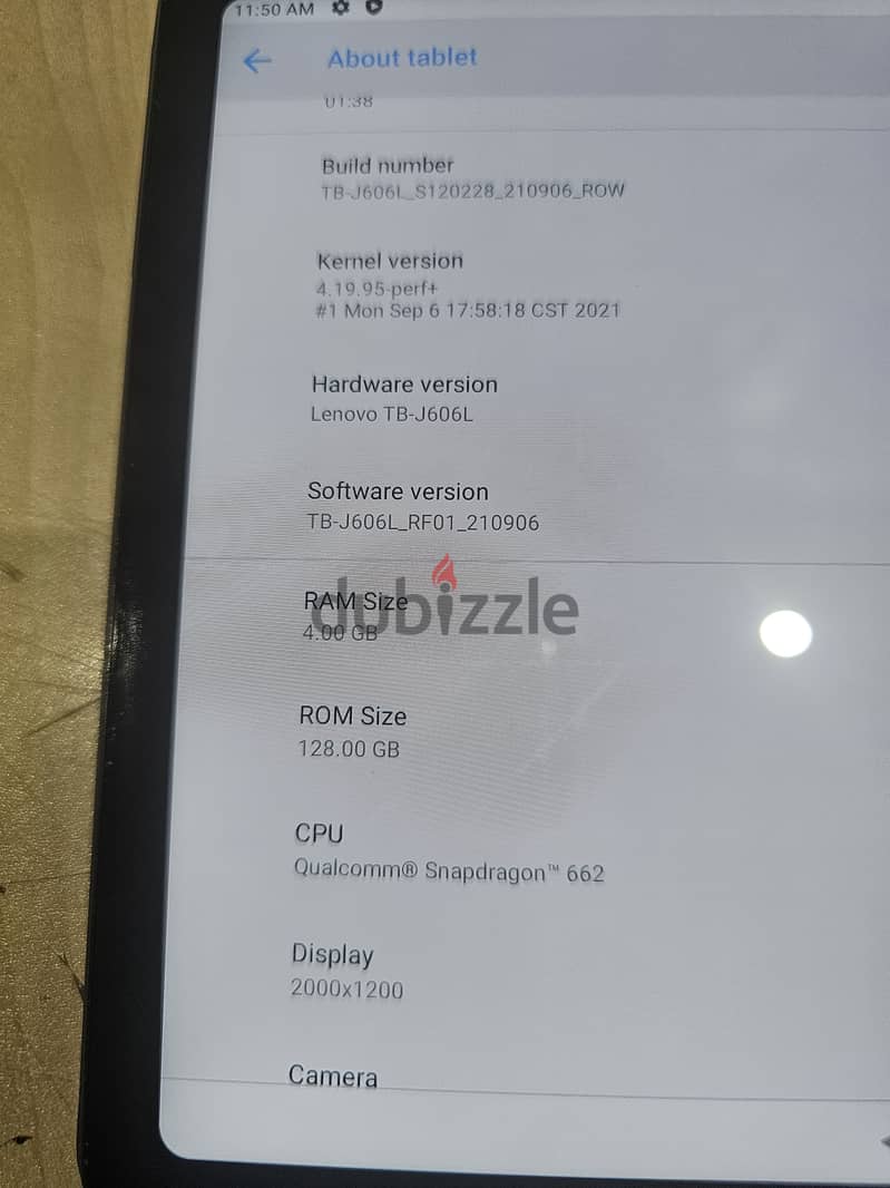 Lenovo  Tab 11 4Gb 128GB 3