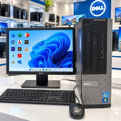 Dell CORE i3 COMPUTER SET /4GB RAM / 250GB Win 10 Pro Office Ready