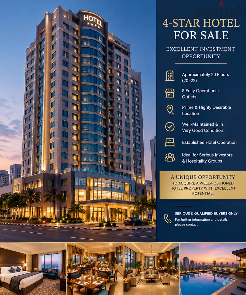 4 Star Hotel for Sale in Perfect location bahrain 1