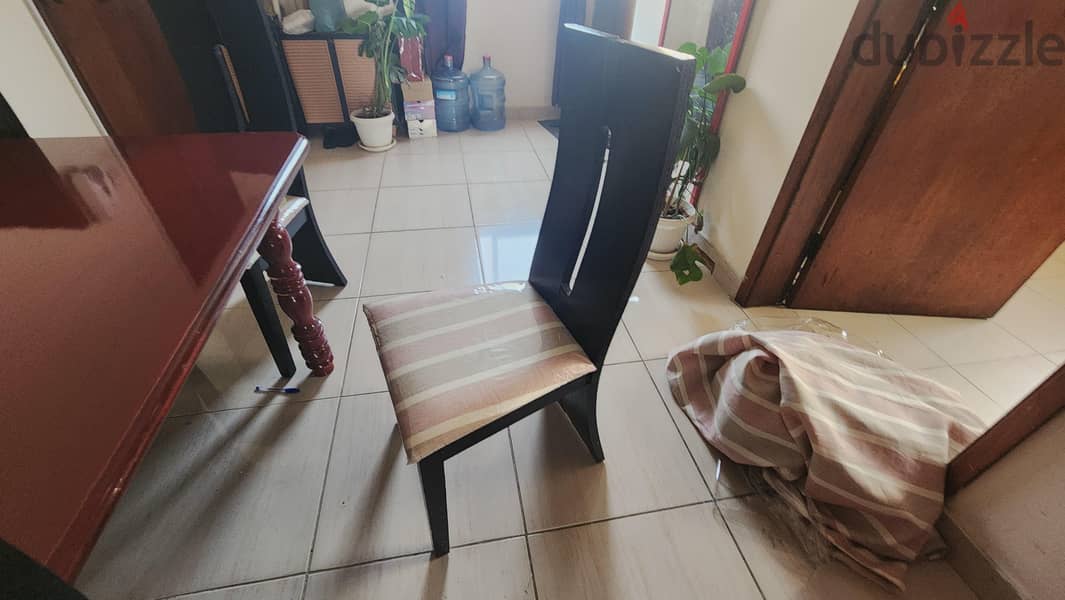 6 Seater Dining large size Table + 6 Chairs in Excellent condition 2