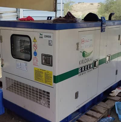 FOR SALE — KIRLOSKAR 22 KVA DIESEL GENERATOR in excellent condition.