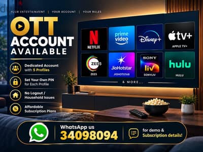 PRIVATE ACCOUNT WITH 5 PROFILE | NETFLIX | PRIME VIDEO | DISNEY+