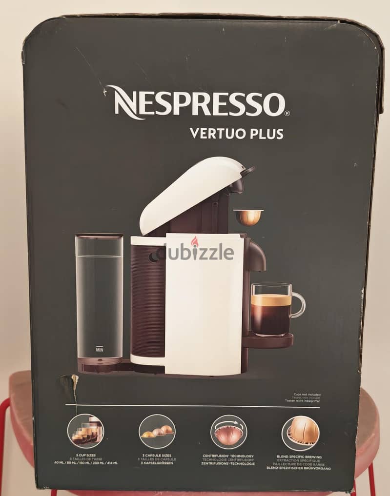 Nespresso vertuo plus with Aeroccino 3 Brand New in Box 3