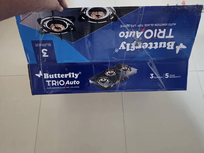 Butterfly TRIO Auto – 3 Burner Gas Stove 3