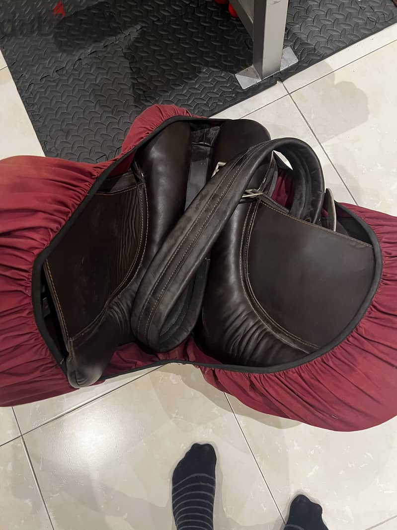 Horse leather saddle full set 2