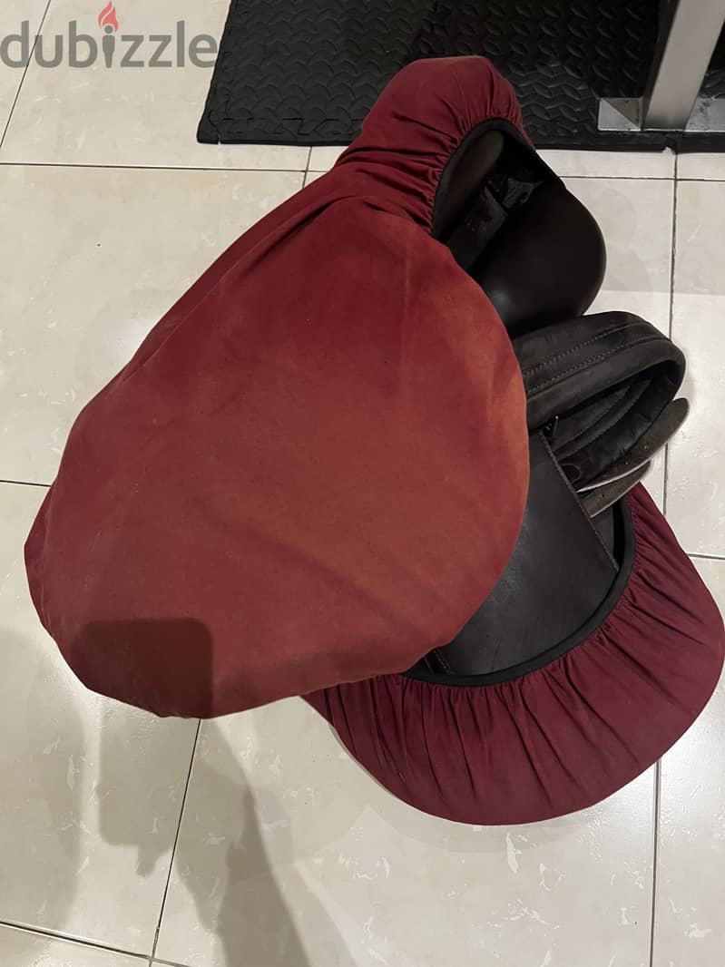 Horse leather saddle full set 3