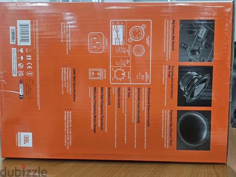 JBL 306P MkII Powered Studio Monitor – 6.5" 1
