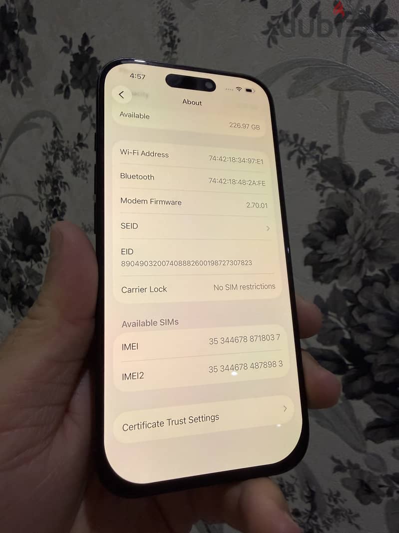 iPhone 16 Pro Titanium  256GB  90% screen changed copy +back cover 4