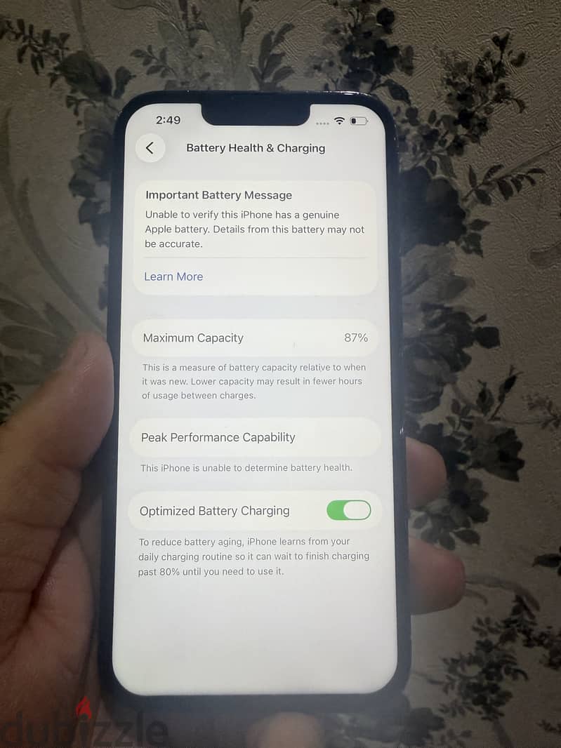 iPhone 13 Pro | 128GB 87% - Screen changed  128 GB  87%  condit 7