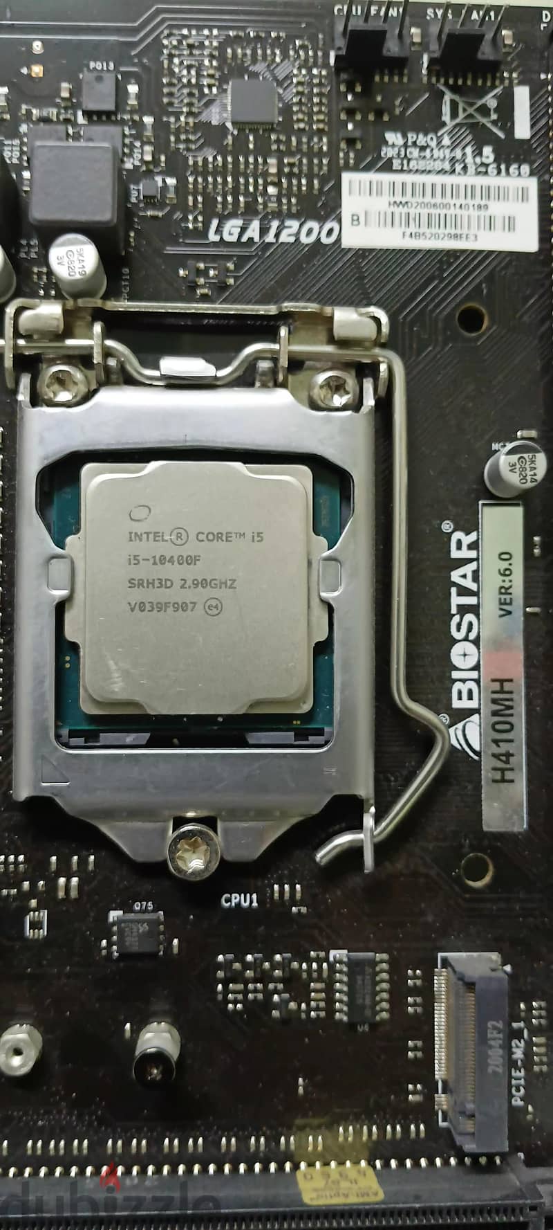 CPU i5 10400F. 6 CORE 12TH 4.2Ghz + Mobo BIOSTAR 1