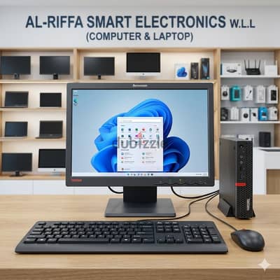 LENOVO AMD Smart Tiny Computer Set with Monitor Built in WiFi+Bluetoth