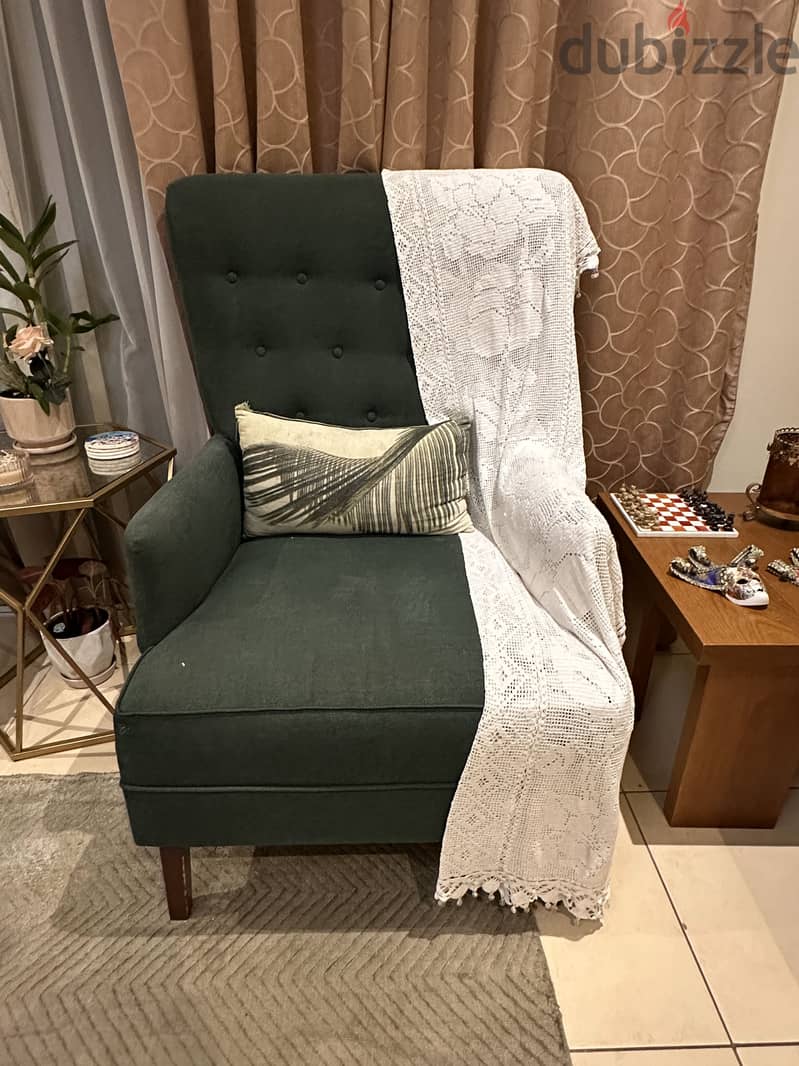Two single sofa chairs for sale 1