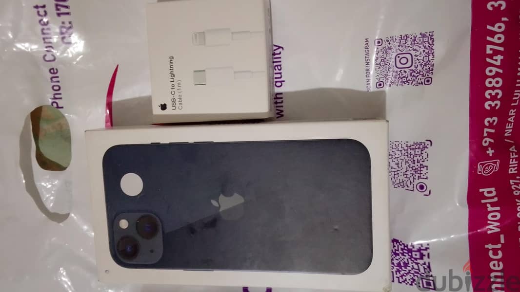 i,Phone,,13,,128,,GB,,battery,,percent,76,,blue,,colour, all original 1