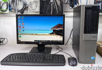Dell Core i5 Computer Set With 19" Monitor 4GB RAM 500GB HDD Ready Use