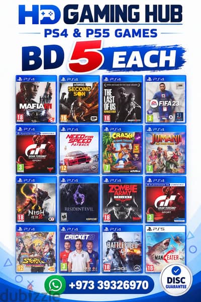 PlayStation games preowned Excellent condition for PS4 and ps5 support