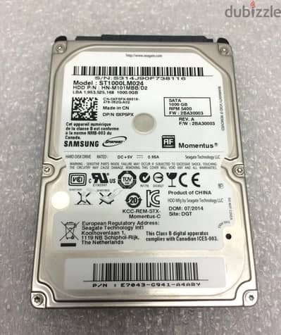 Samsung 1000 GB HDD 2.5